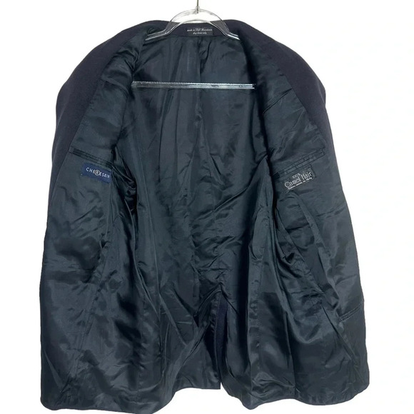 Chereskin 42R blue 100% camel hair 2 button sports jacket/blazer‎ Made in Italy - Picture 4 of 5